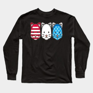 Red White And Blue American Flag Long Sleeve T-Shirt